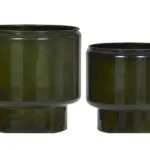 2-Piece Ceramic Decorative Pot Set complete set