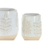 2-Piece Ceramic Decorative Pot Set complete set