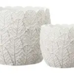 2-Piece Painted Terracotta Decorative Pot Set complete set