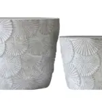 2-Piece Painted Terracotta Decorative Pot Set complete set