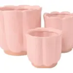 3-Piece Ceramic Decorative Pot Set complete set