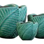 3-Piece Ceramic Decorative Pot Set complete set