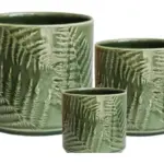 3-Piece Ceramic Decorative Pot Set complete set