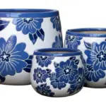 3-Piece Ceramic Decorative Pot Set complete set