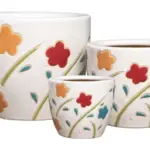 3-Piece Ceramic Decorative Pot Set complete set