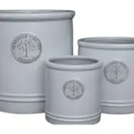 3-Piece Earthenware Decorative Pot Set complete set