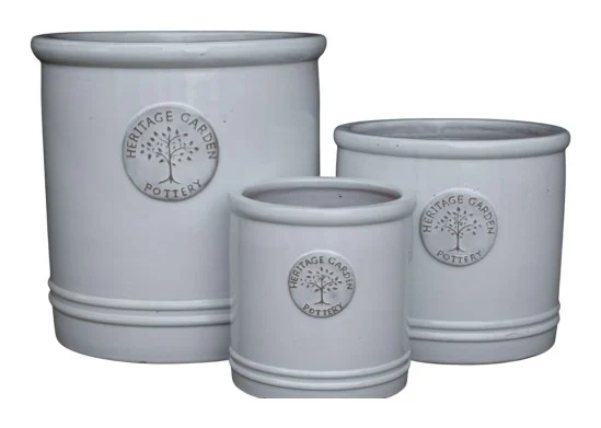3-Piece Earthenware Decorative Pot Set complete set