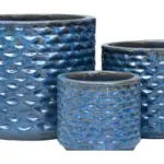 3-Piece Earthenware Decorative Pot Set complete set