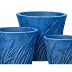 3-Piece Earthenware Decorative Pot Set complete set