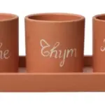 3-Piece Herb Pot Set complete set