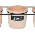 3-Piece Herb Pot Set complete set