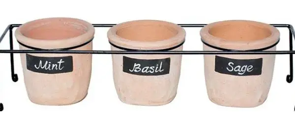 3-Piece Herb Pot Set complete set