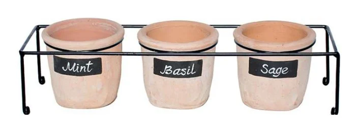 3-Piece Herb Pot Set — Complete Set 3-Piece Herb Pot Set complete set