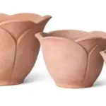 3-Piece Natural Terracotta Decorative Pot Set complete set