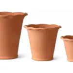3-Piece Natural Terracotta Decorative Pot Set complete set