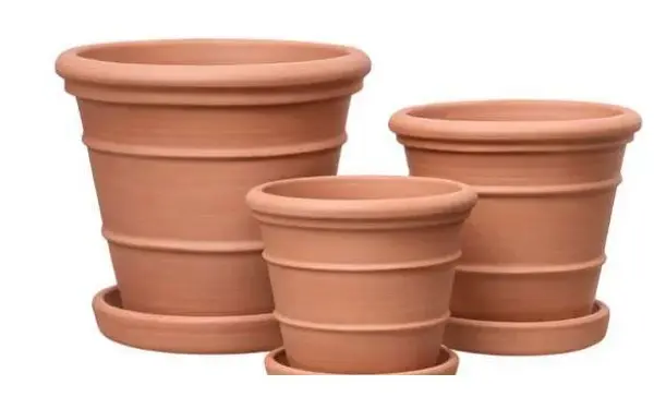 3-Piece Natural Terracotta Decorative Pot Set complete set