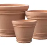 3-Piece Natural Terracotta Decorative Pot Set complete set