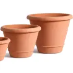 3-Piece Terracotta Decorative Pot Set complete set