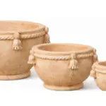 3-Piece Terracotta Decorative Pot Set complete set