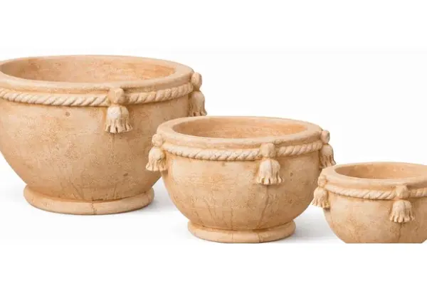 3-Piece Terracotta Decorative Pot Set complete set