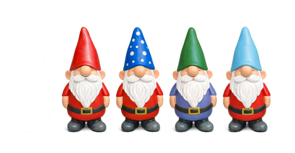 6-Piece Decorative Garden Gnome Set — Complete Set 6-Piece Decorative Garden Gnome Set complete set