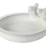 Ceramic Garden Birdbath complete set