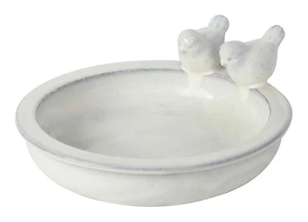 Ceramic Garden Birdbath complete set