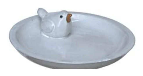 Ceramic Garden Birdbath complete set