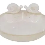 Ceramic Garden Birdbath complete set