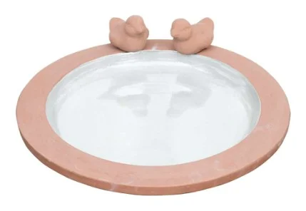 Ceramic Garden Birdbath complete set