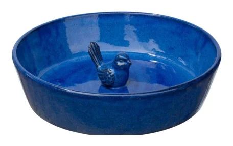 Ceramic Garden Birdbath complete set
