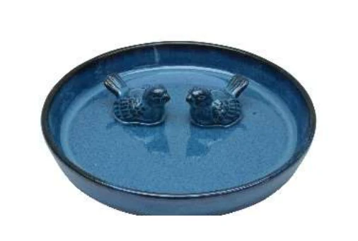 Ceramic Garden Birdbath complete set