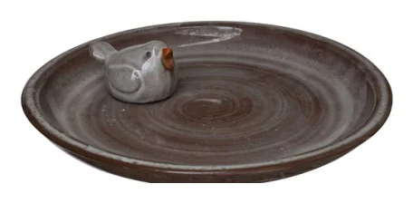 Ceramic Garden Birdbath complete set