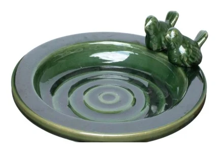 Ceramic Garden Birdbath complete set