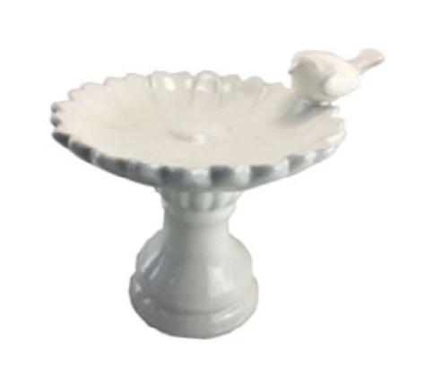Ceramic Garden Birdbath complete set
