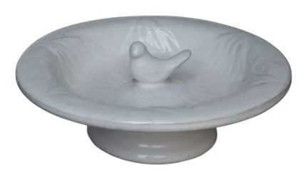 Ceramic Garden Birdbath complete set