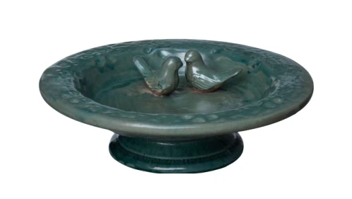 Ceramic Garden Birdbath complete set