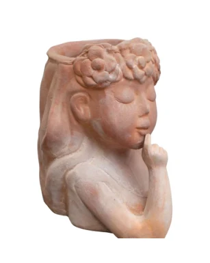 Figural Decorative Planter complete set
