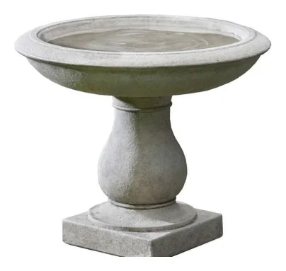 Garden Birdhouse / Birdbath Feature complete set