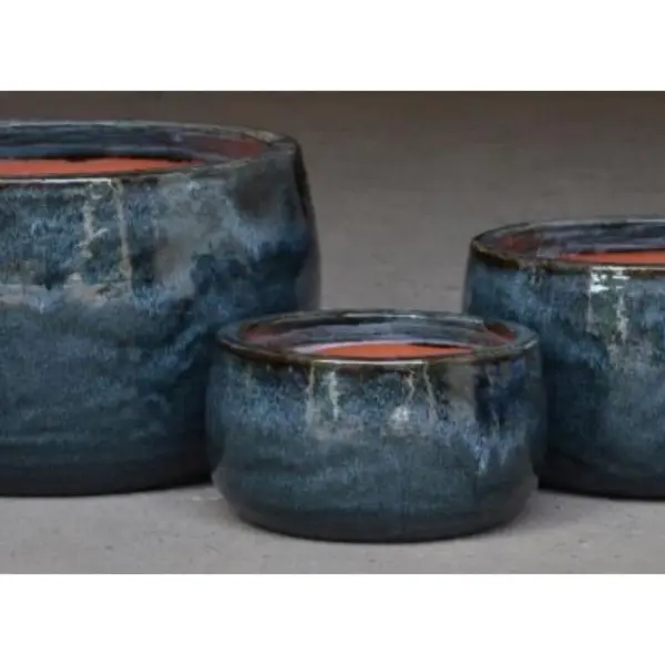 Low Ceramic Decorative Planter
