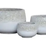 Low Ceramic Decorative Planter