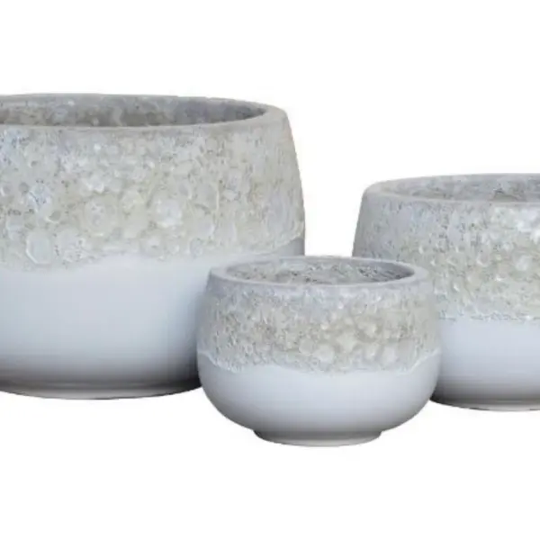 Low Ceramic Decorative Planter