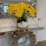 Lumi Yellow Artificial Orchid Arch Arrangement
