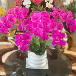 Maribel Magenta Artificial Orchid Cascade Arrangement