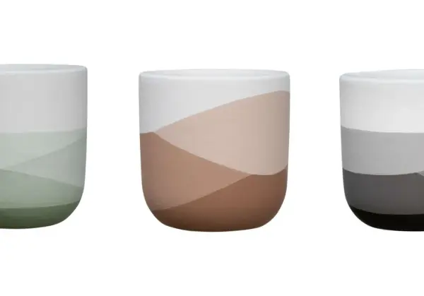 Painted Terracotta Decorative Pot complete set