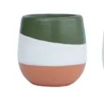 Painted Terracotta Decorative Pot complete set