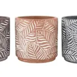 Painted Terracotta Decorative Pot complete set