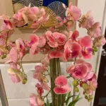 Roselle Blush Artificial Orchid Tower Arrangement