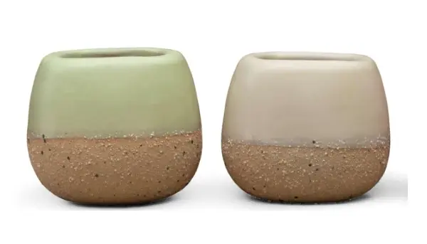 Small Ceramic Decorative Pot complete set