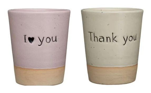 Small Ceramic Decorative Pot complete set